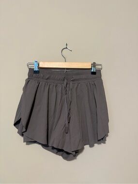 JoyLab Charcoal Elastic-Waist Athletic Shorts
